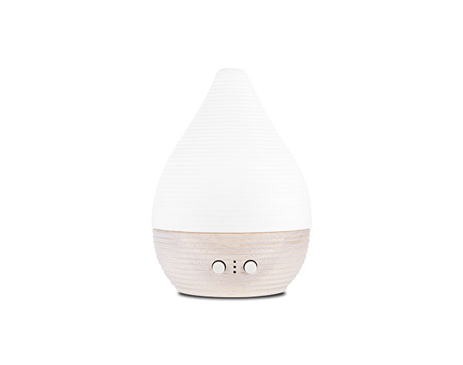 M7RT Bre-Wooden Base Mini Art Electric Ultrasonic Aromatherapy Diffuser With Light 